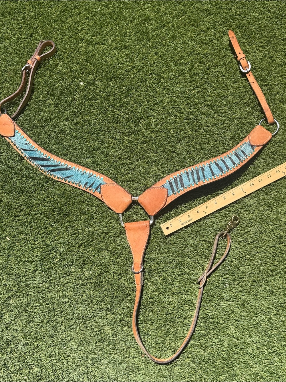 Turquoise Beaded Western Breast Collar